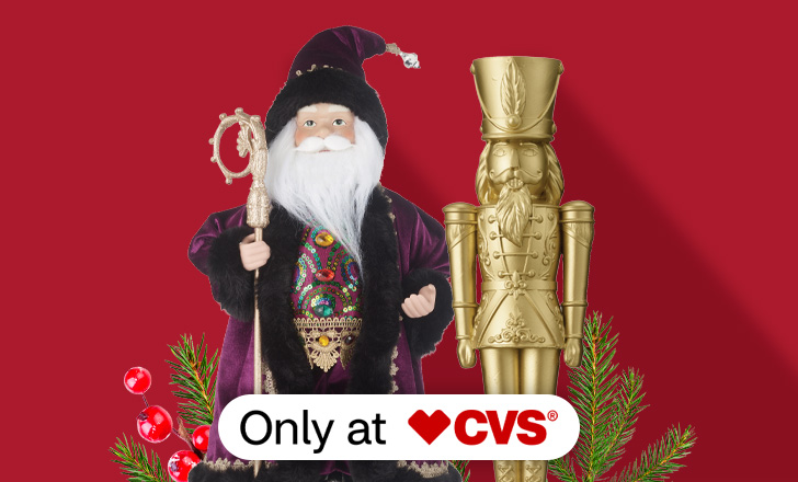 Joyward holiday figurine and golden Nutcracker, only at CVS