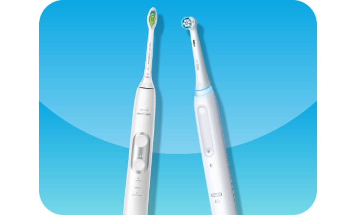 Philips Sonicare and Oral-B power toothbrushes