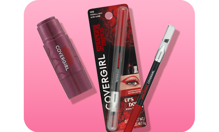Spend $15 and get $6 ExtraBucks off CoverGirl including Stranger Things themed Halloween makeup stick, eyeliner and eyebrow pencil