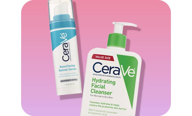CeraVe facial skin care products