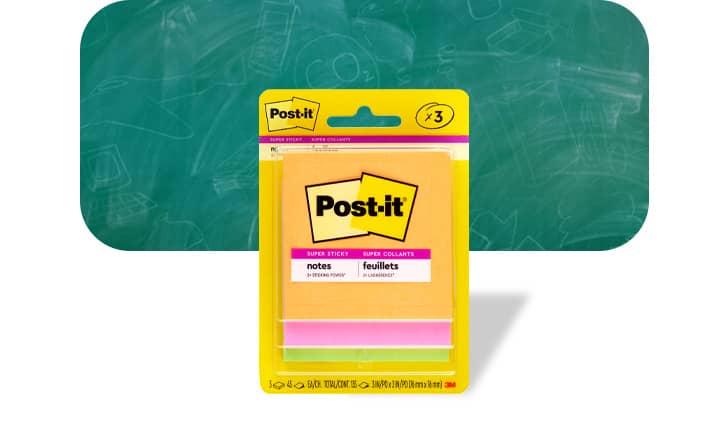 Post-it notes pack of three