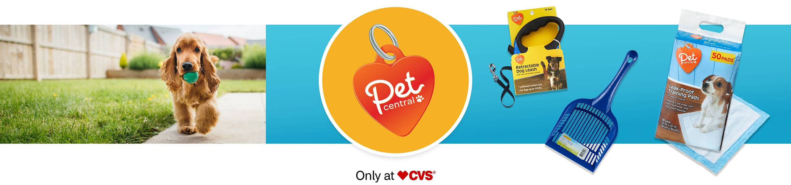 Pet Central® pet cleaning supplies and training pads. Pet Central®. Only at CVS®