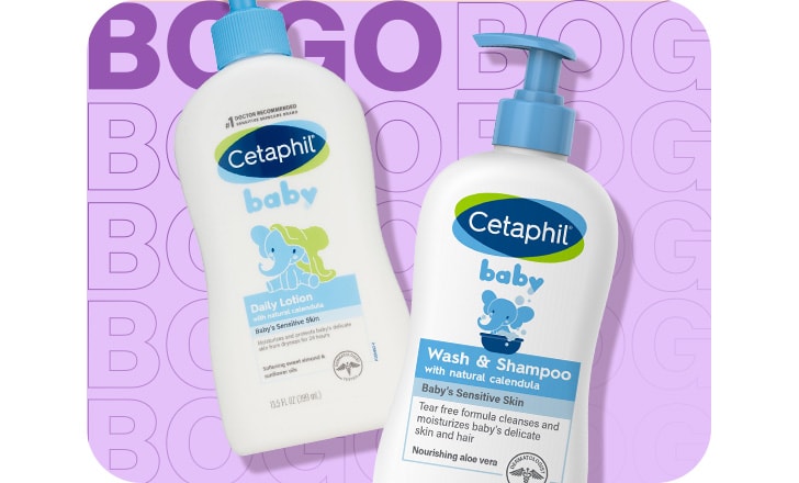 Buy 1, get 1 40% off. Cetaphil Baby daily lotion and Wash & Shampoo