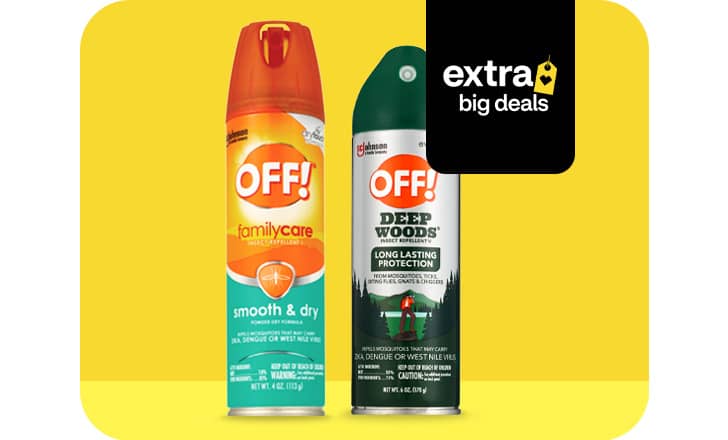 OFF! family care and Deep Woods insect repellent spray