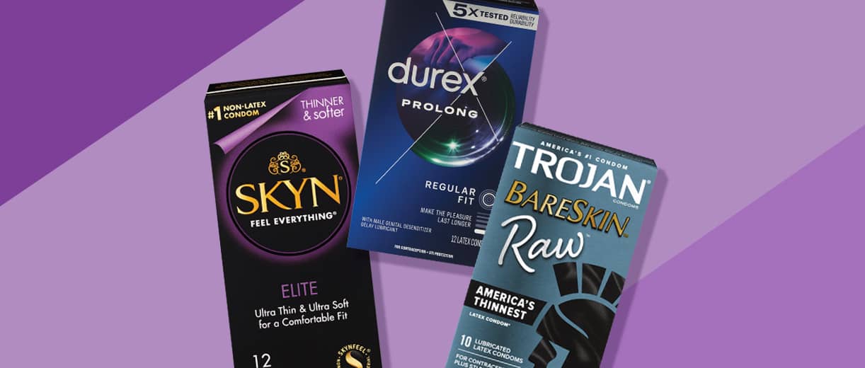 Skyn, Durex and Trojan condoms