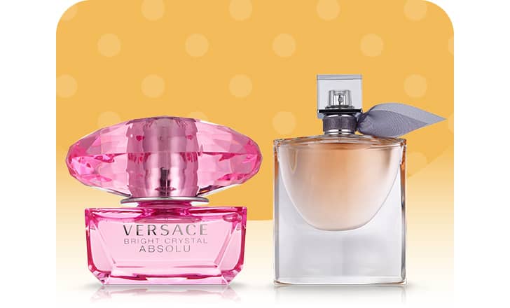 Versace and Lancome designer fragrance