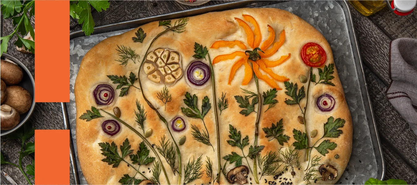 focaccia floral