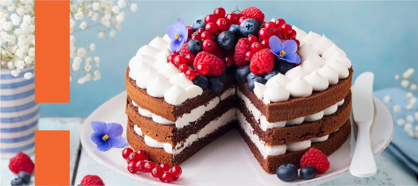 Naked Cake com brigadeiro branco