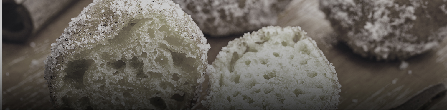 Banner com receita de bolinho de chuva