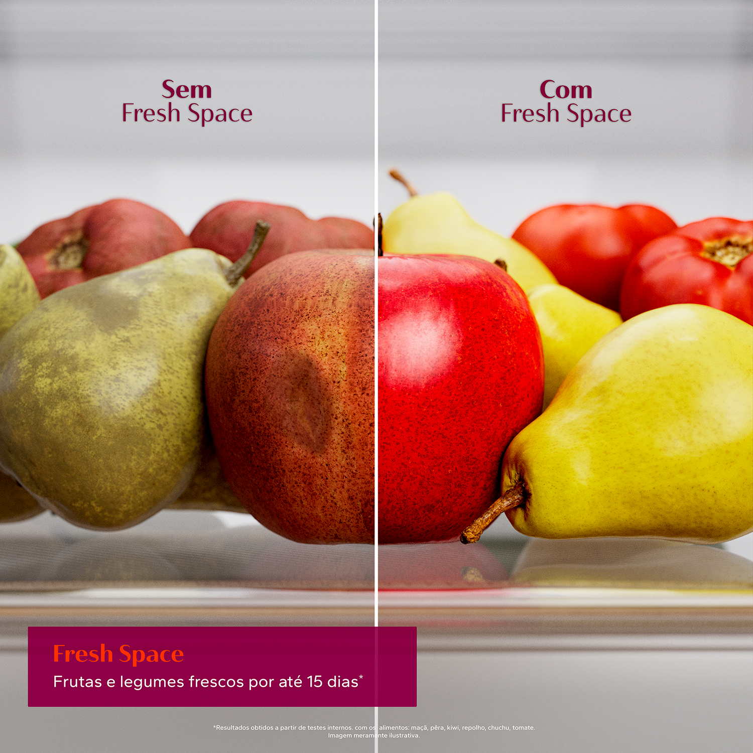 Brastemp Geladeira BRM60AB Imagem Detalhe Fresh Space