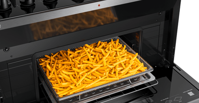 fogão com forno air fryer