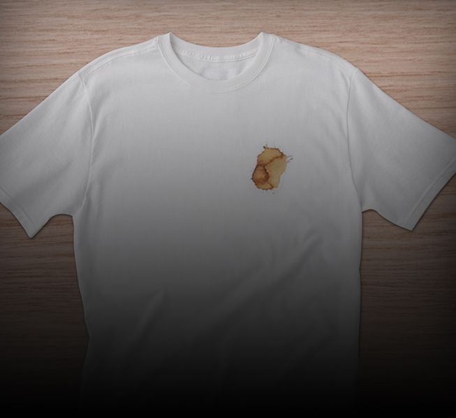 Camiseta manchada