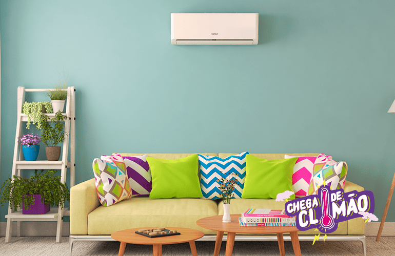 ar-condicionado inverter em uma sala