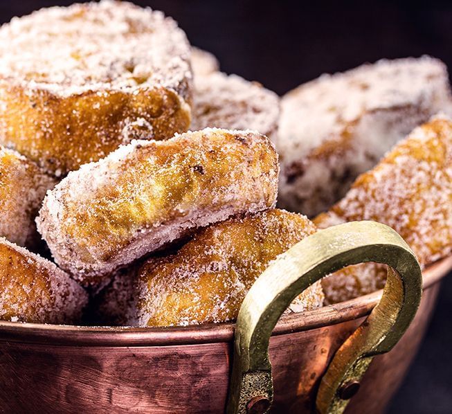 cesta com receitas de rabanada