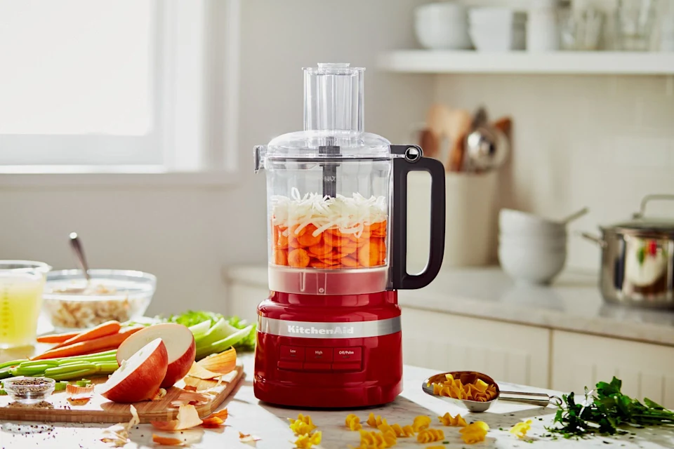 Como cortar cebolas usando o processador