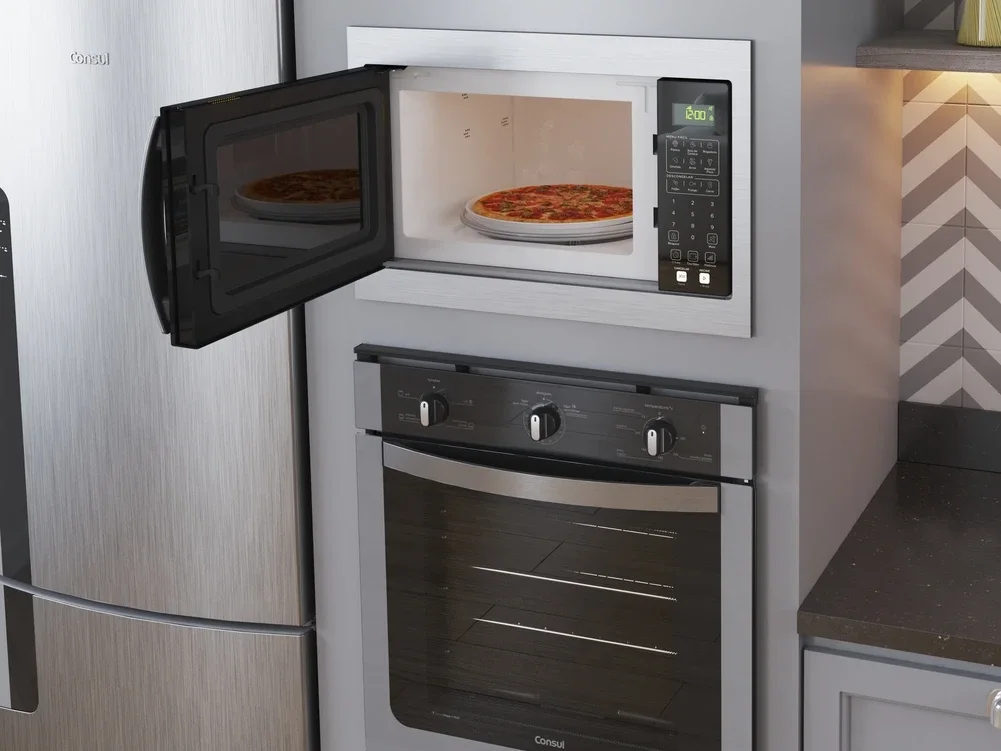 Micro-ondas Consul de Embutir 32 Litros Preto com Design Moderno e Menu Fácil - CM146AE