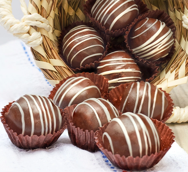 bombom de chocolate caseiro