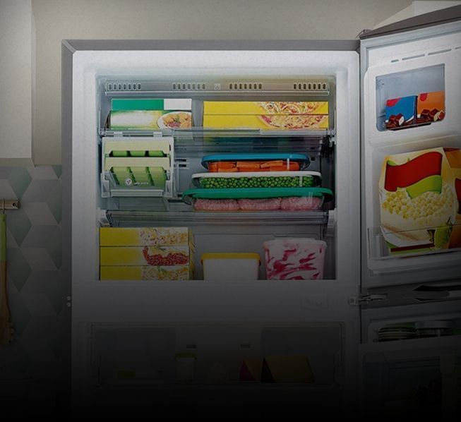 Freezer aberto