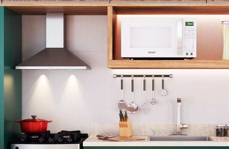 microondas para cozinha básica