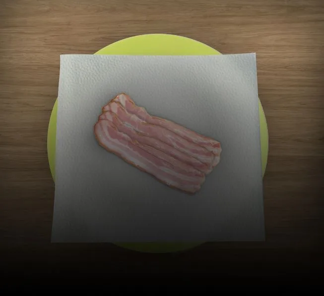 Prato com bacon