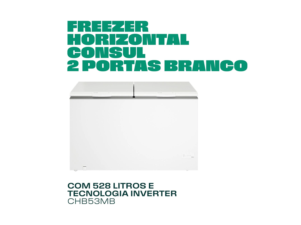 Freezer Horizontal 528 Litros Consul Branco - CHB53MB