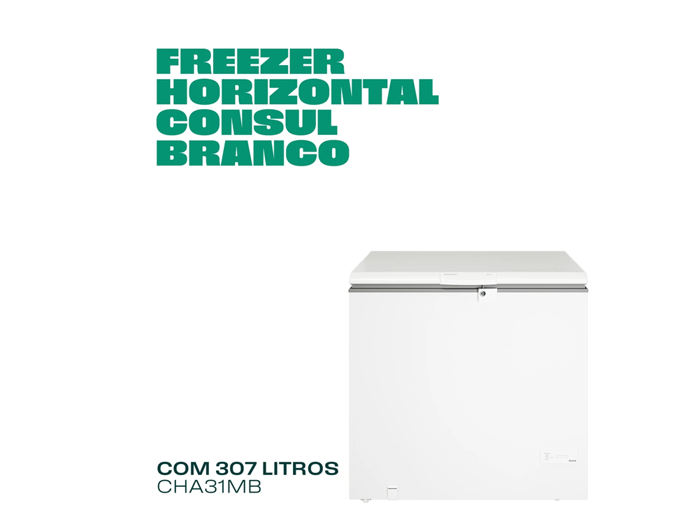 Freezer Horizontal Consul 307 Litros Branco - CHA31MB