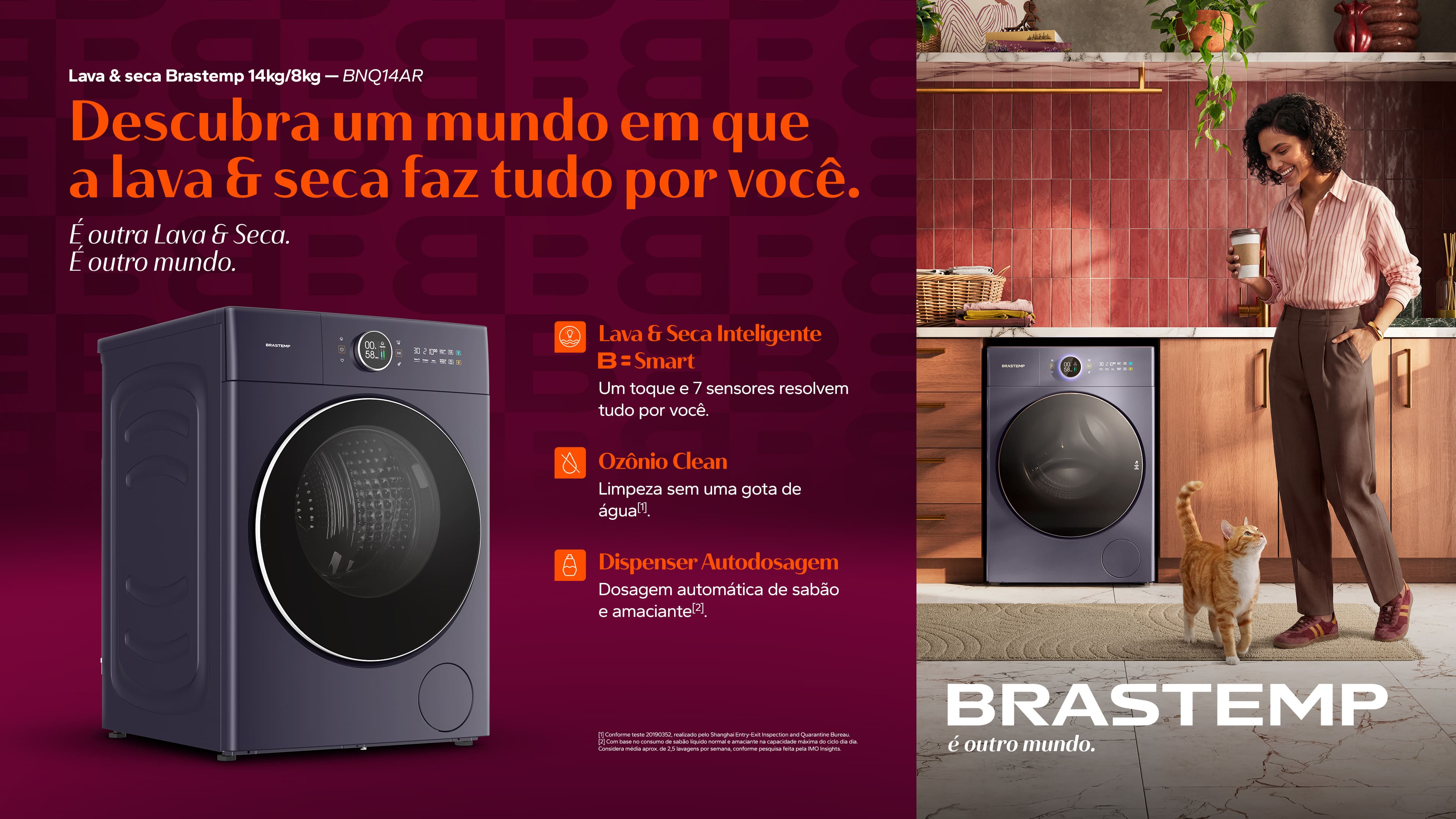 LANÇAMENTO: Lava e Seca Brastemp com Ozônio Clean