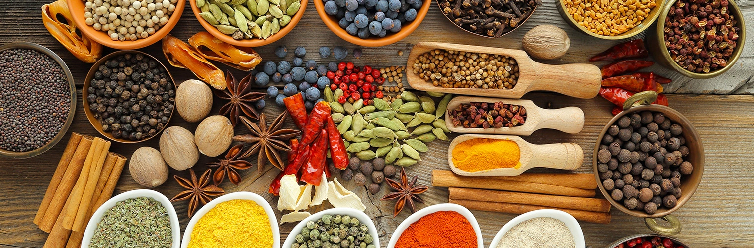 temperos, ervas e especiarias