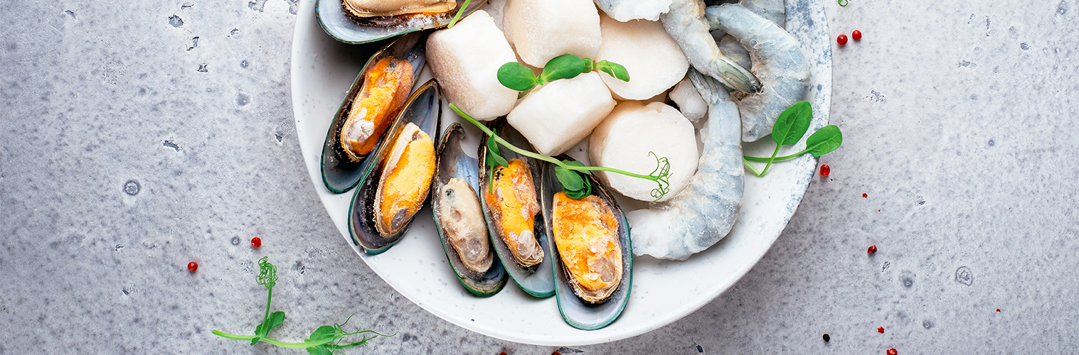 preparar frutos do mar