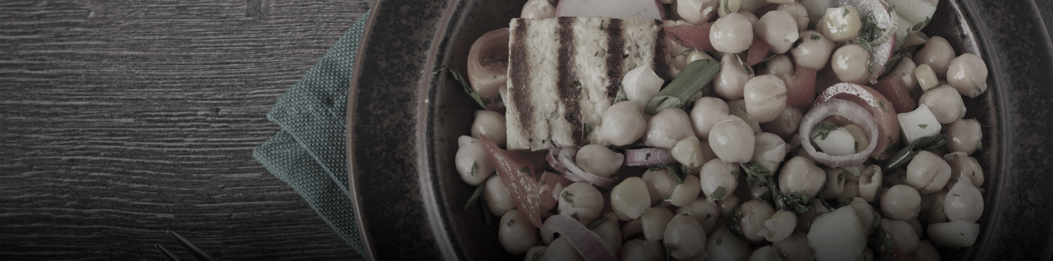salada de grão de bico