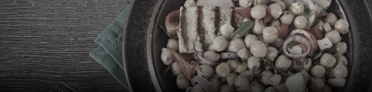 salada de grão de bico