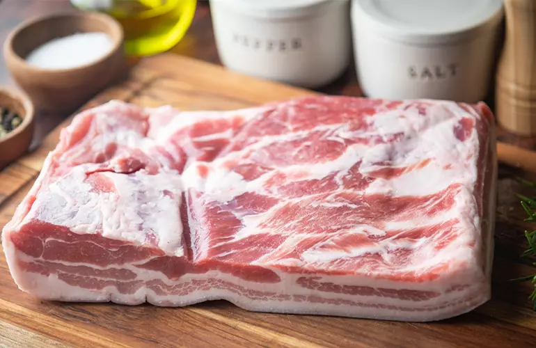 panceta carne para torresmo