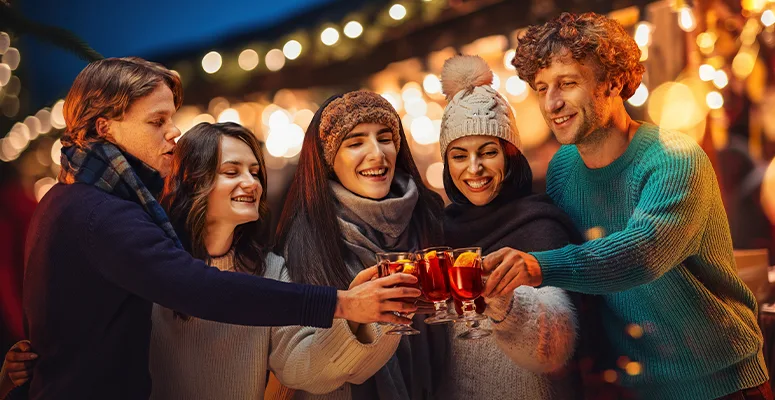 Receitas festivas de drinks natalinos
