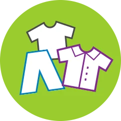 Roupas limpas, macias e livres de manchas