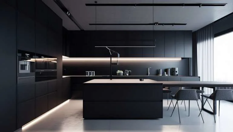 cozinha all black