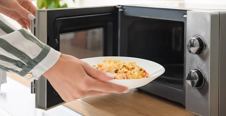 Receita no micro-ondas