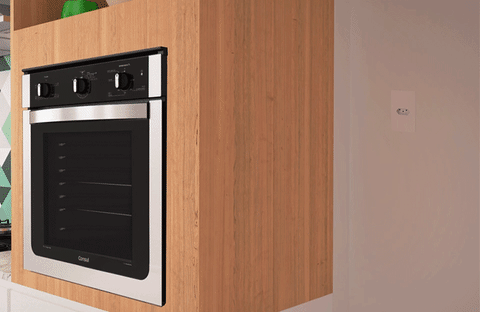 Ligação elétrica para forno de embutir