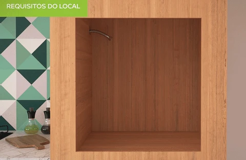 Sustentação nicho de forno de embutir