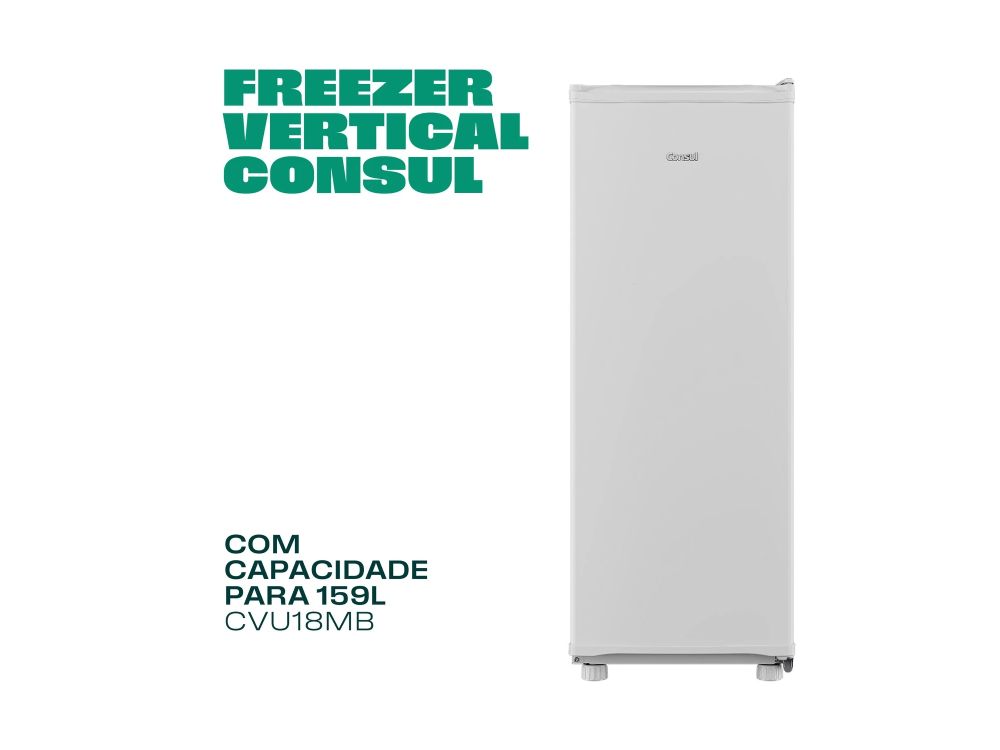 Freezer Vertical 159 Litros Consul com Cestos Organizadores - CVU18MB