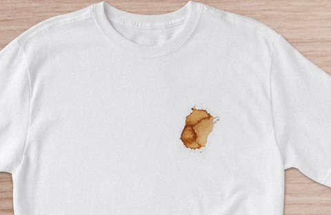 Camiseta manchada
