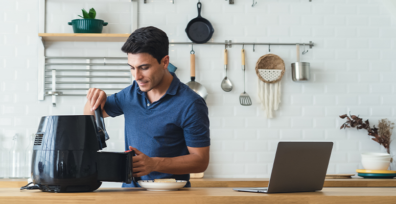 como limpar air fryer