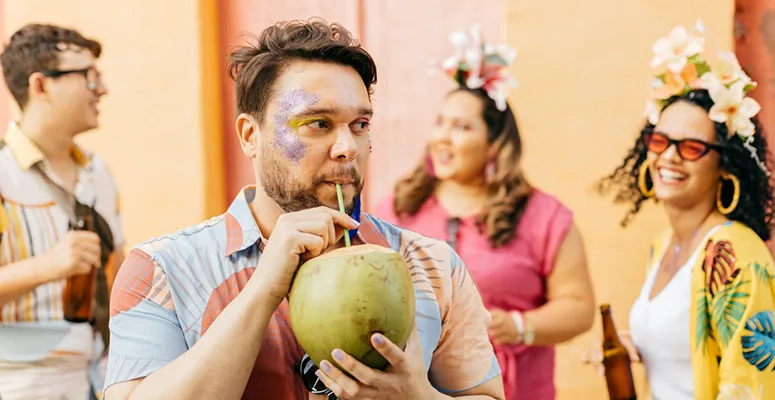 hidratação no carnaval