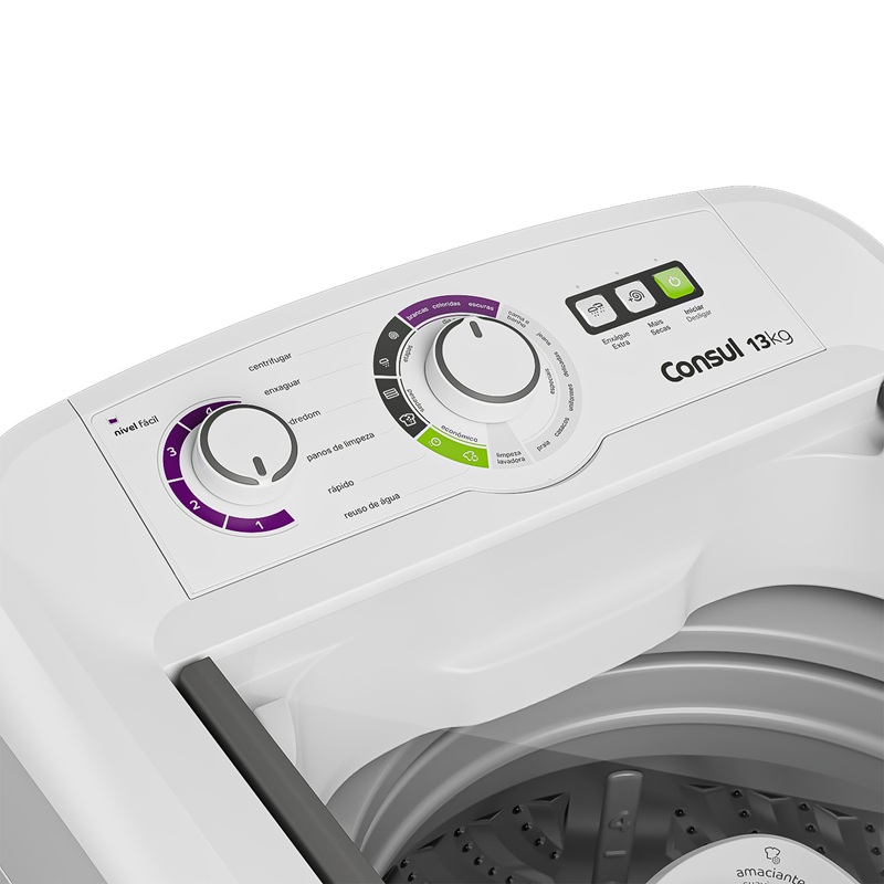 Máquina de Lavar Consul 13 kg (CWH13AB): funções e novos ciclos