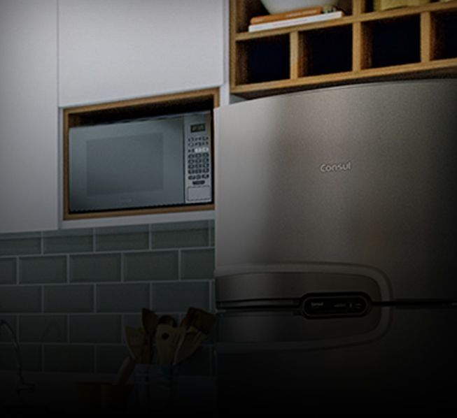 Micro-ondas na cozinha