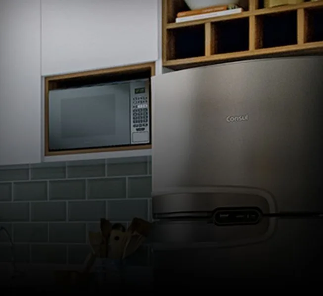Micro-ondas na cozinha