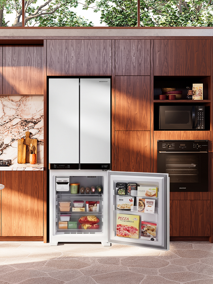 Geladeira Inteligente B= Smart Brastemp Frost Free 3 Portas French