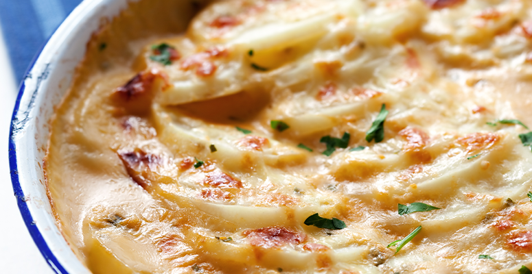 Receita de Batata com Molho Branco