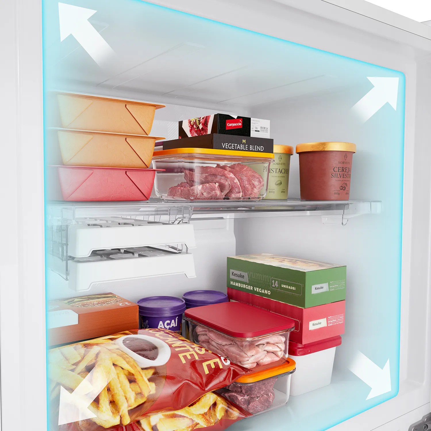 Brastemp Geladeira BRM62AK Imagem O Maior Freezer