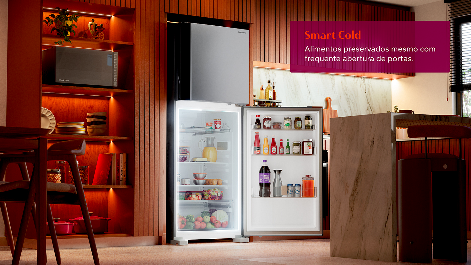 Brastemp Geladeira BRM60AK Imagem Detalhe Smart Cold 2