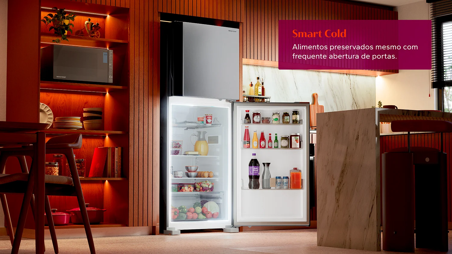 Brastemp Geladeira BRM60AK Imagem Detalhe Smart Cold 2
